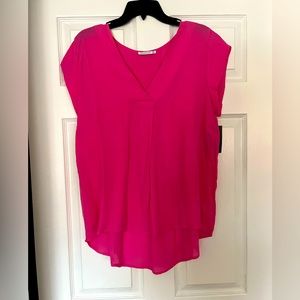 Staccato Forever Pink Blouse L NWT
